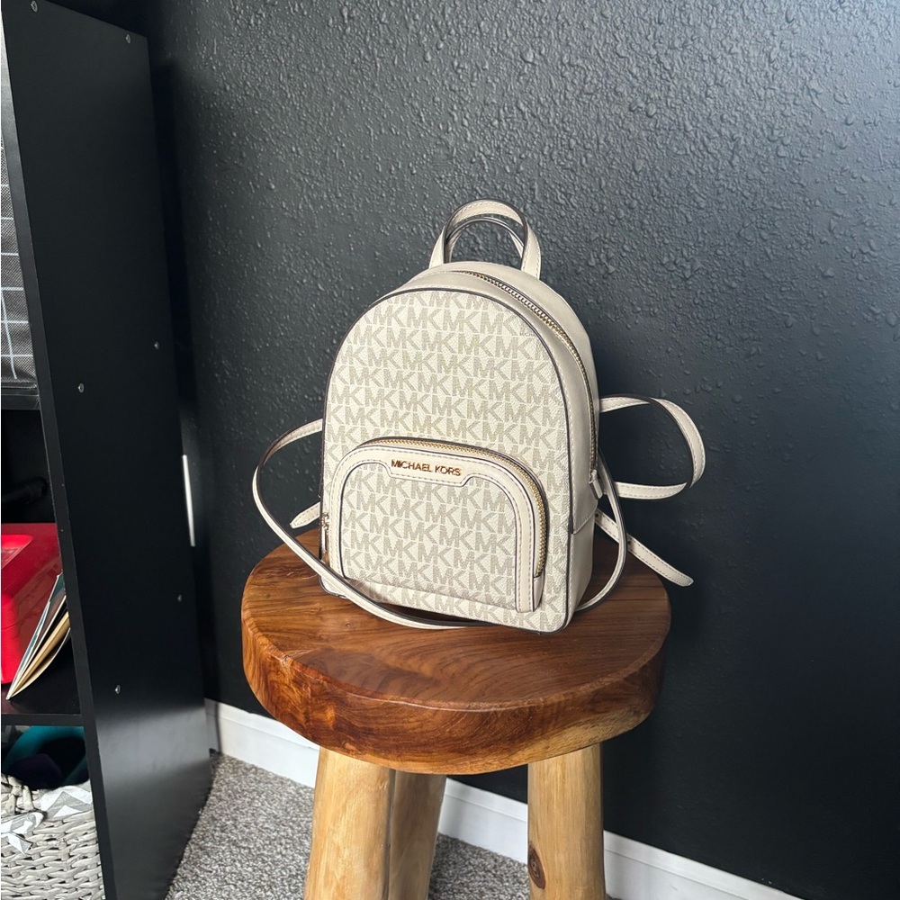 Michael Kors Cream Extra Small Backpack